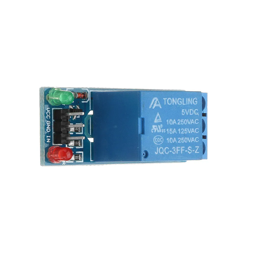 5pcs 5V Low Level Trigger One 1 Channel Relay Module Interface Board Shield DC AC 220V PIC AVR DSP ARM MCU