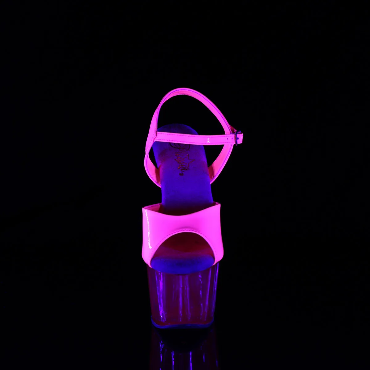 ADORE-709UVT Pleaser Neon H. Pink Sexy Platform Shoes (Pole Dancing Heels)
