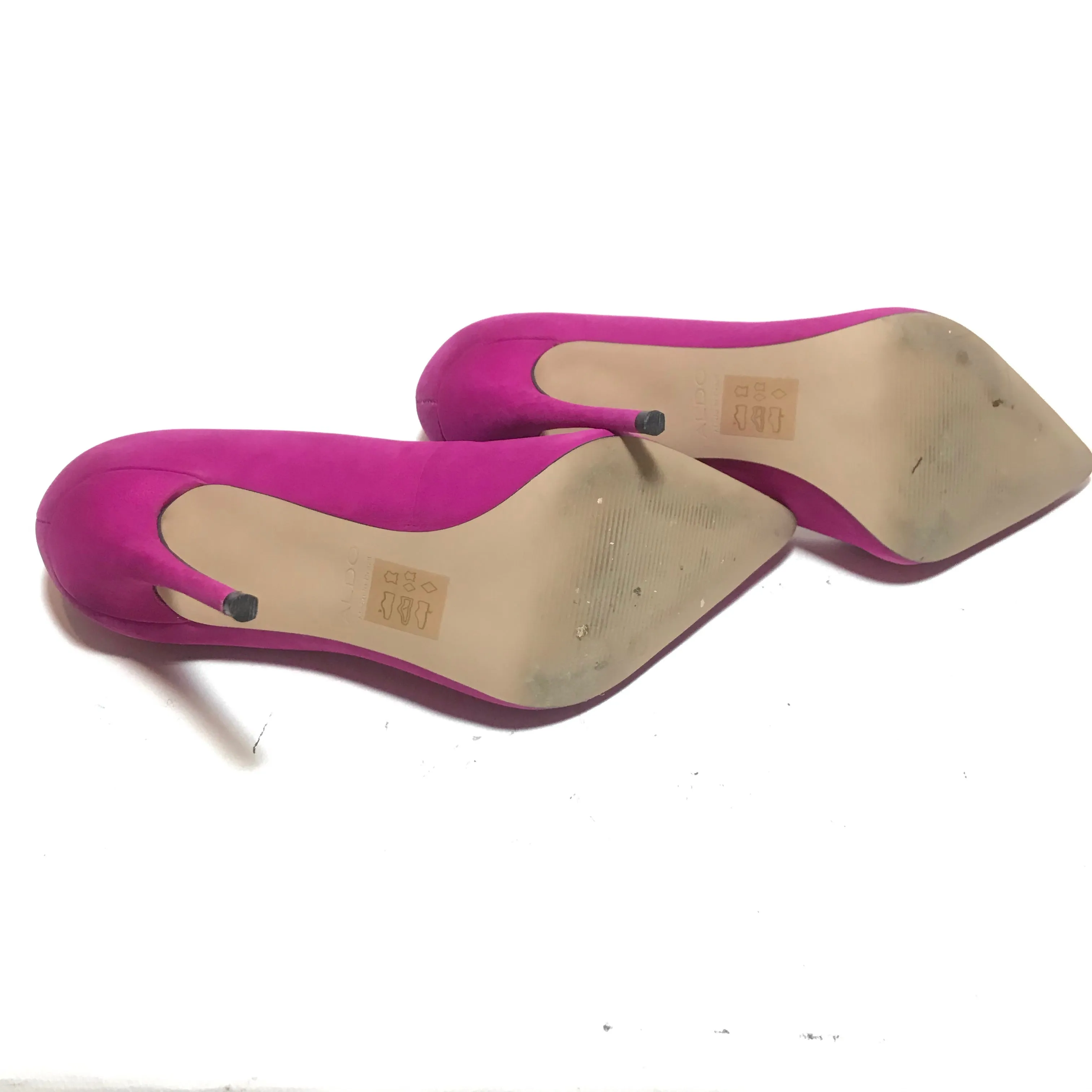 Aldo Suede Fuchsia Suede 'Cassedy' Pointed Pumps | Gently Used |