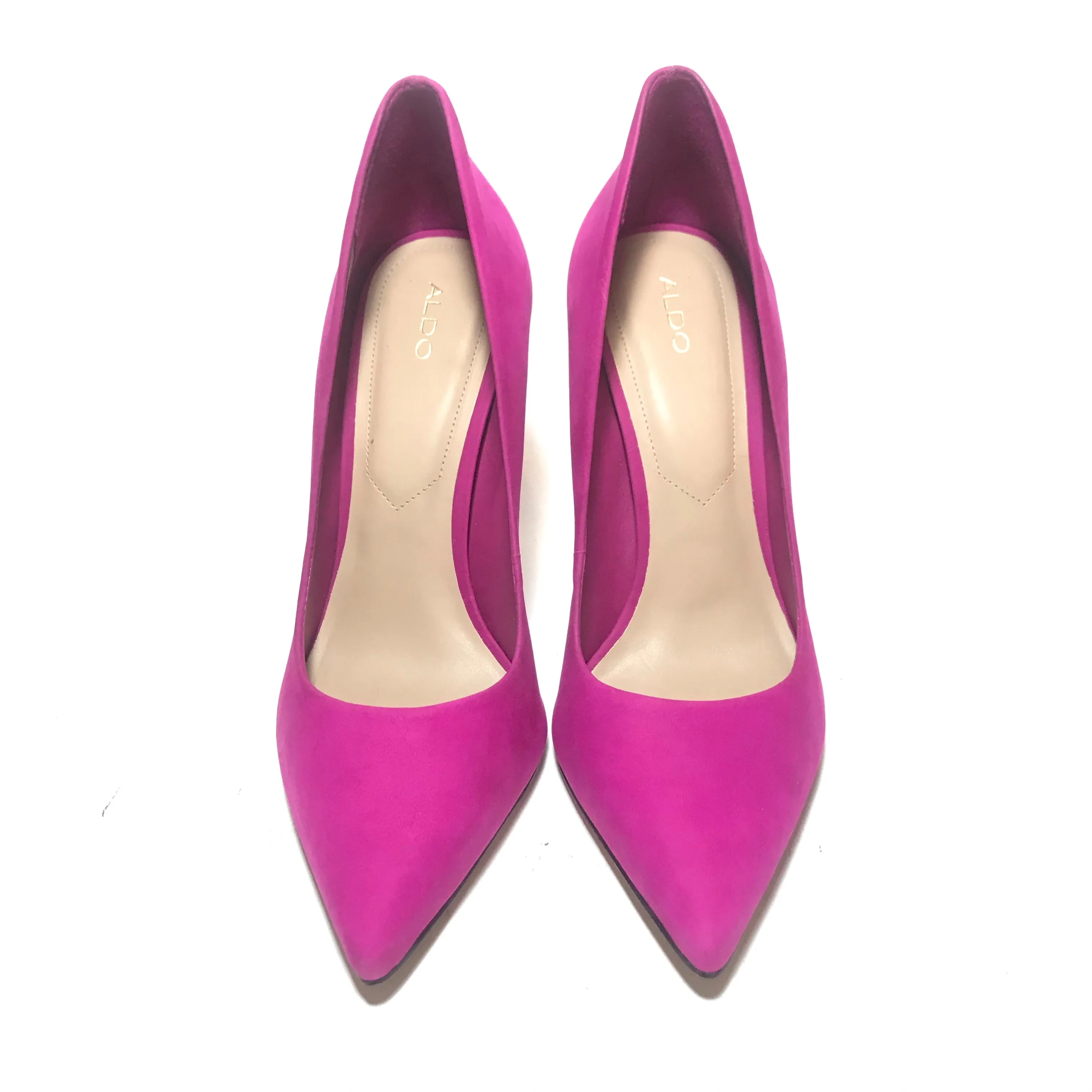 Aldo Suede Fuchsia Suede 'Cassedy' Pointed Pumps | Gently Used |