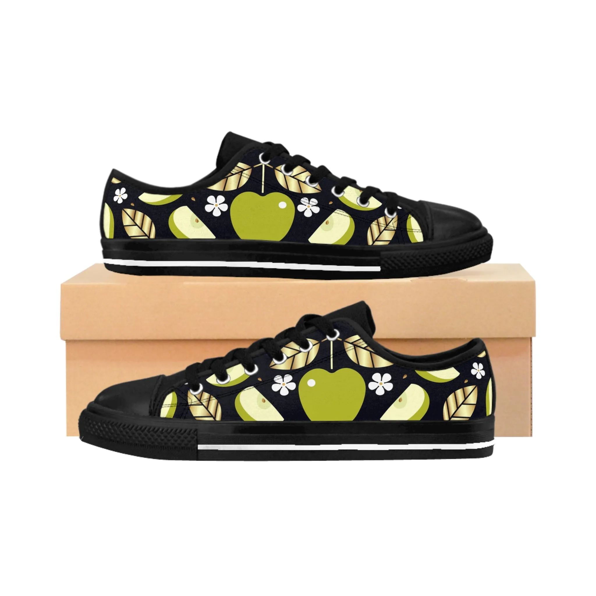 Apple Gold Leaves Women's Sneakers