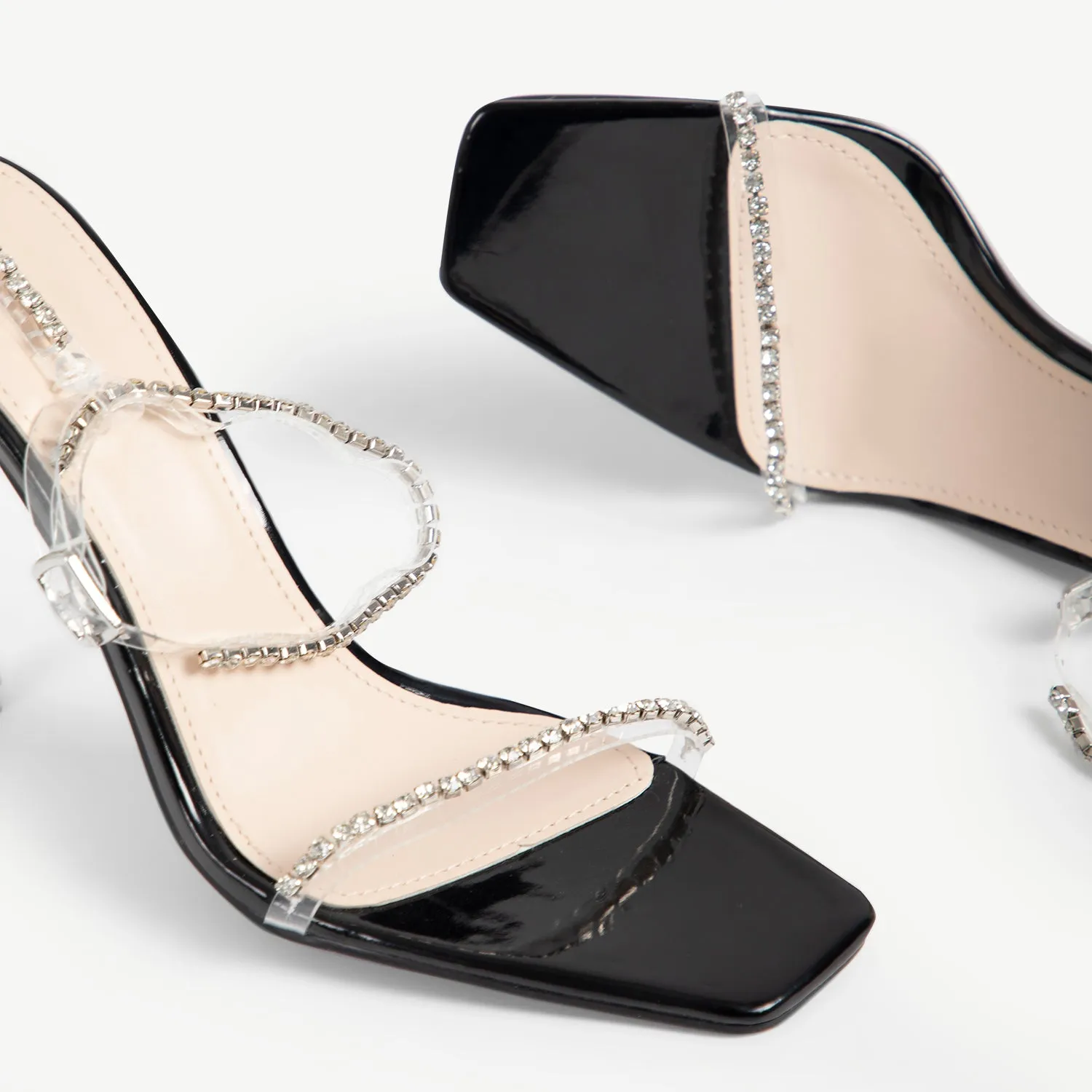 BEBO Fortune Strappy Heel in Black