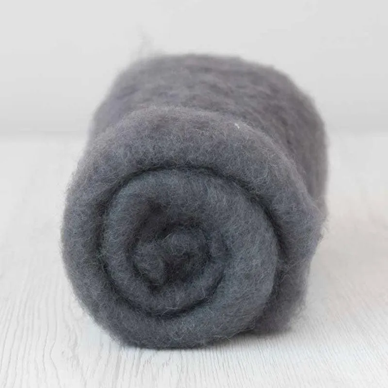 Bergschaf Wool Carded Batt - Storm