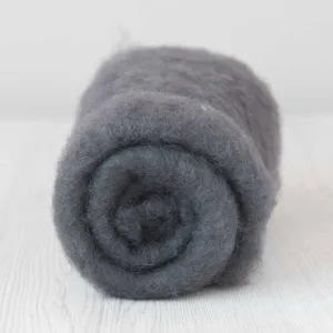 Bergschaf Wool Carded Batt - Storm