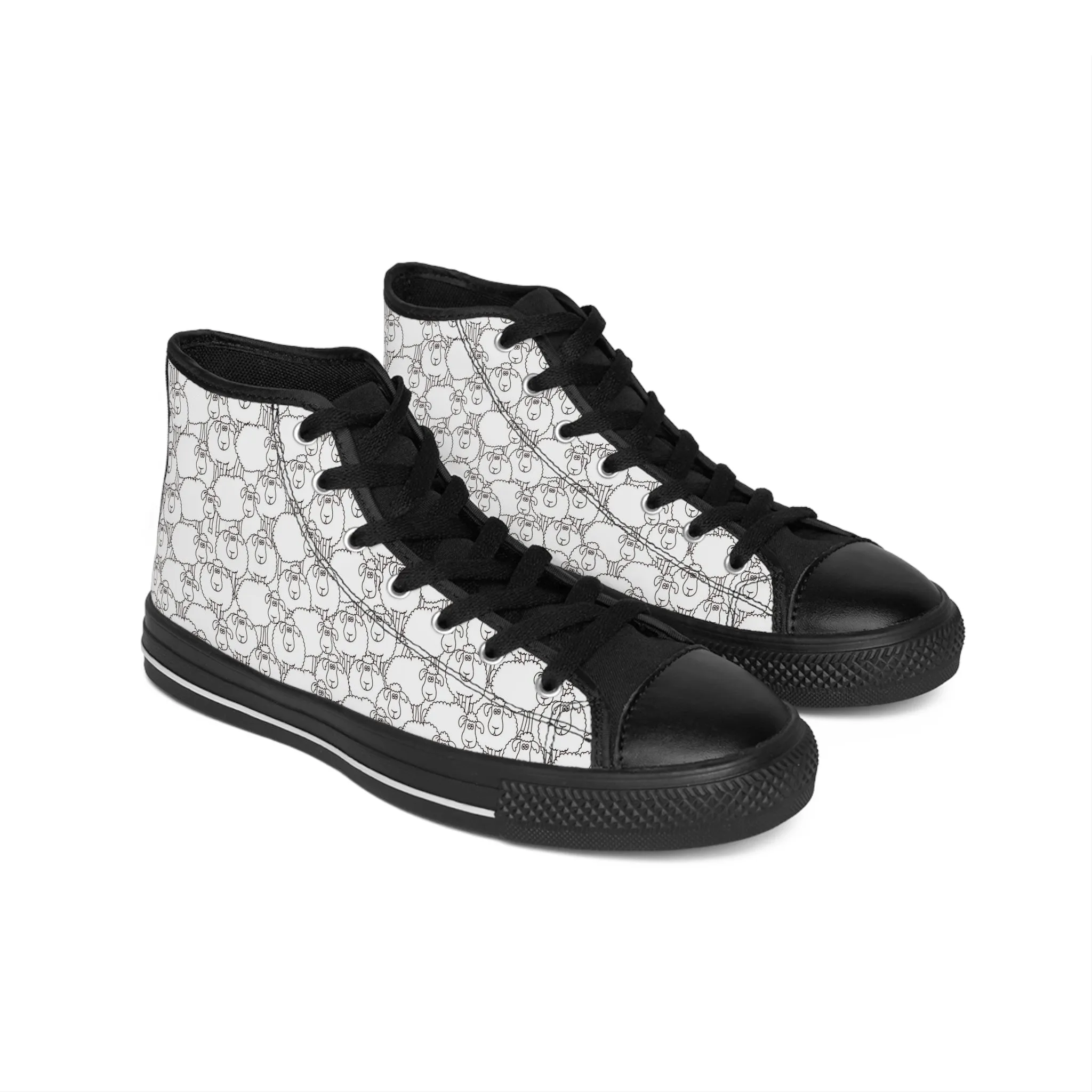 Black Sheep Drawings Women's Classic Sneakers