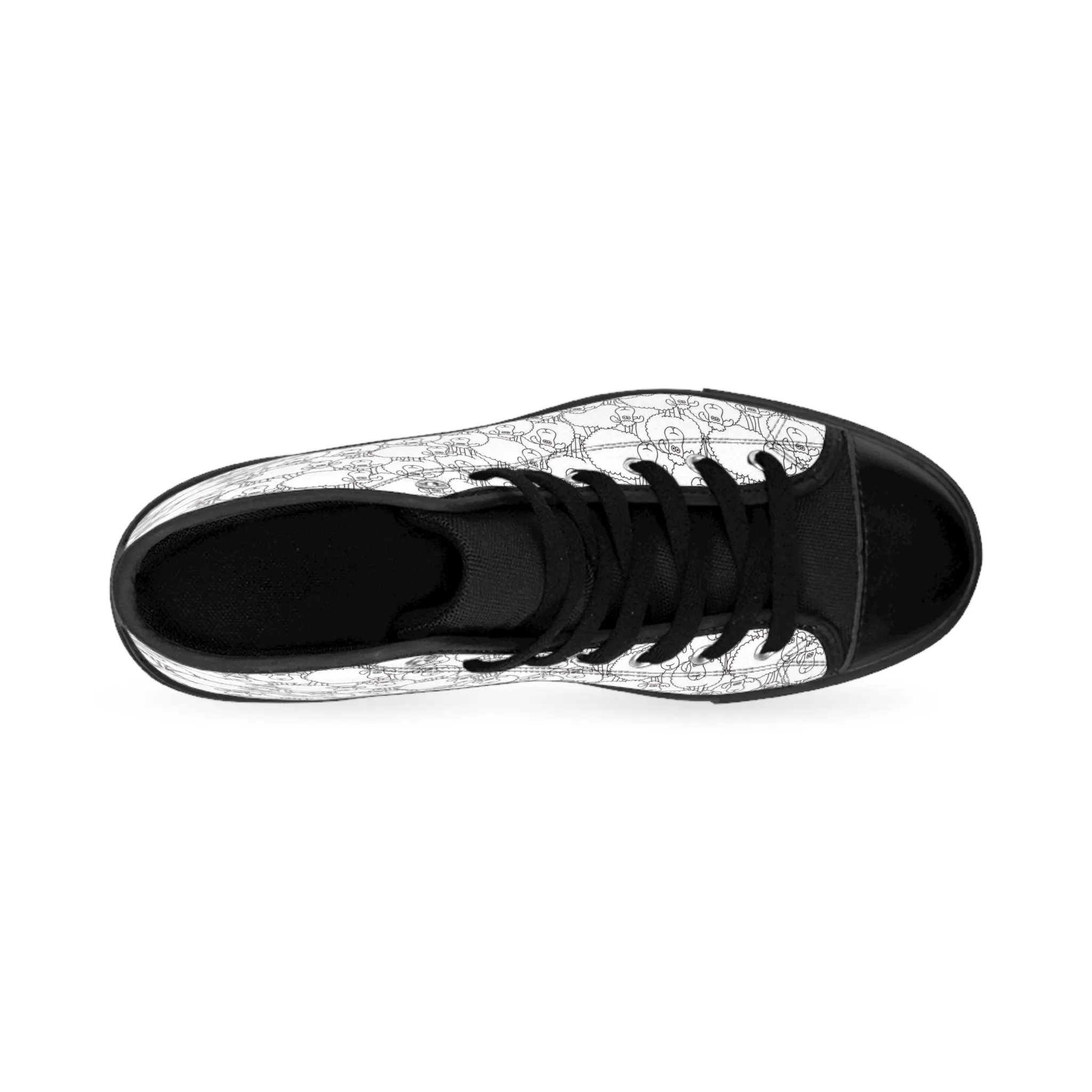 Black Sheep Drawings Women's Classic Sneakers