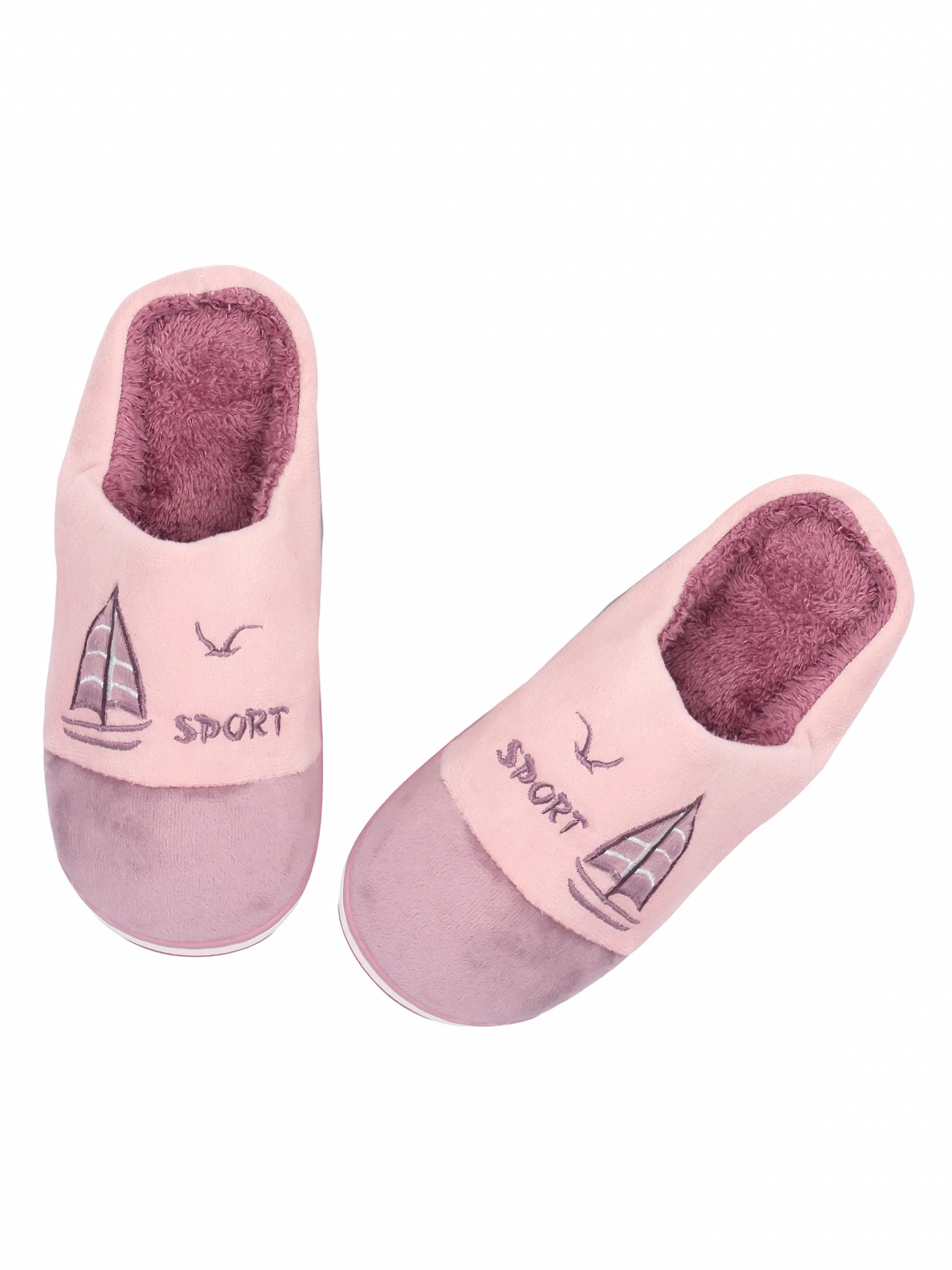 Brauch Women's Purple Boat Winter Slippers