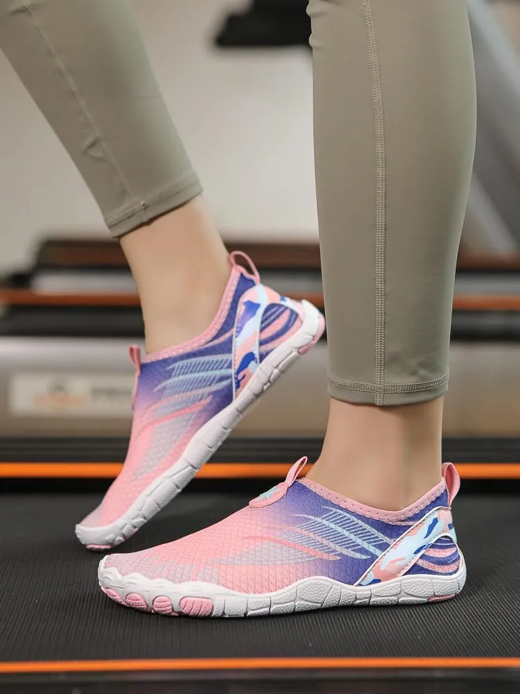 Breathable Barefoot Shoes for Women Men Athletic Wide Toe Waterproof Shoes Hiking Running Footwear with Non-Slip Sole