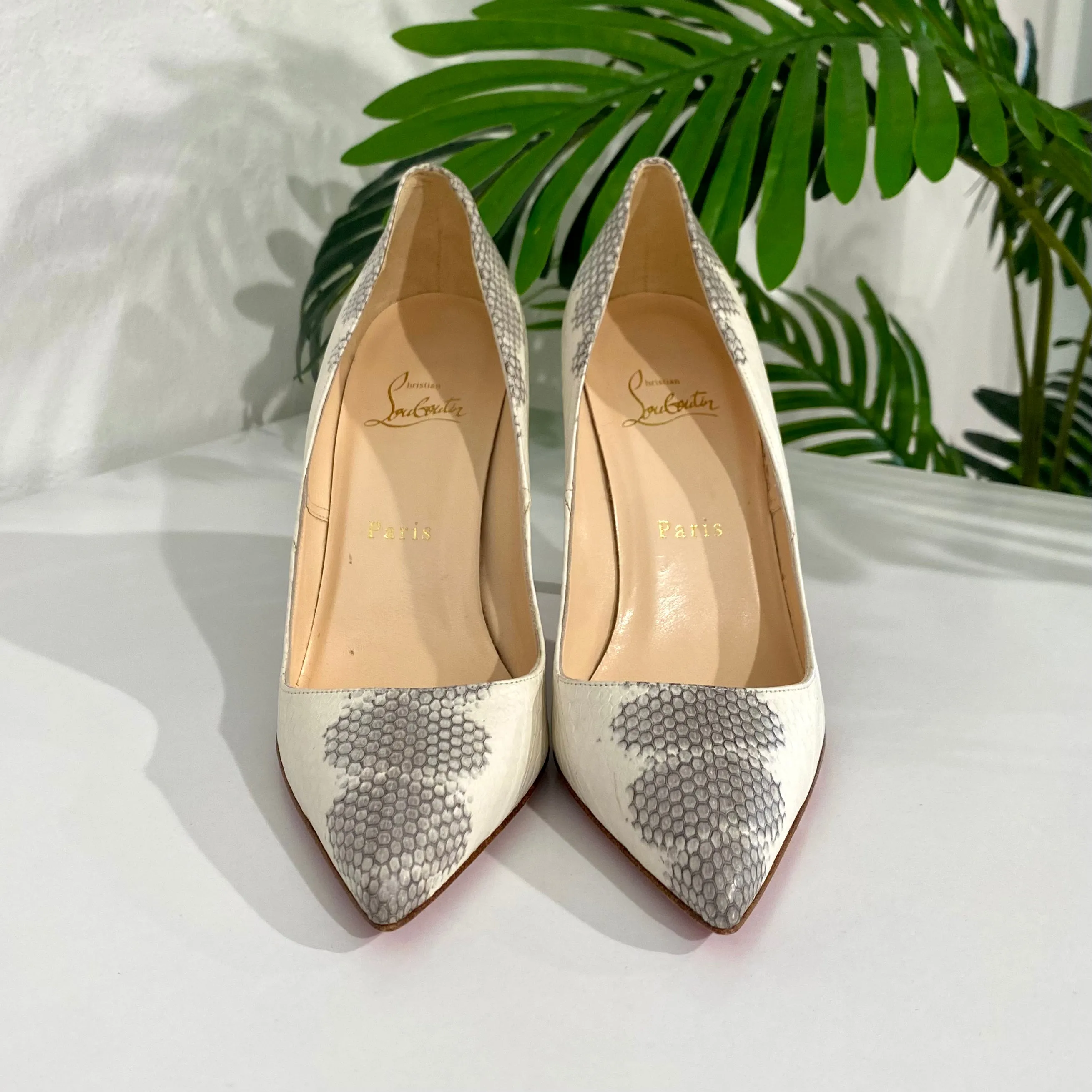 Christian Louboutin Snake Embossed Pumps