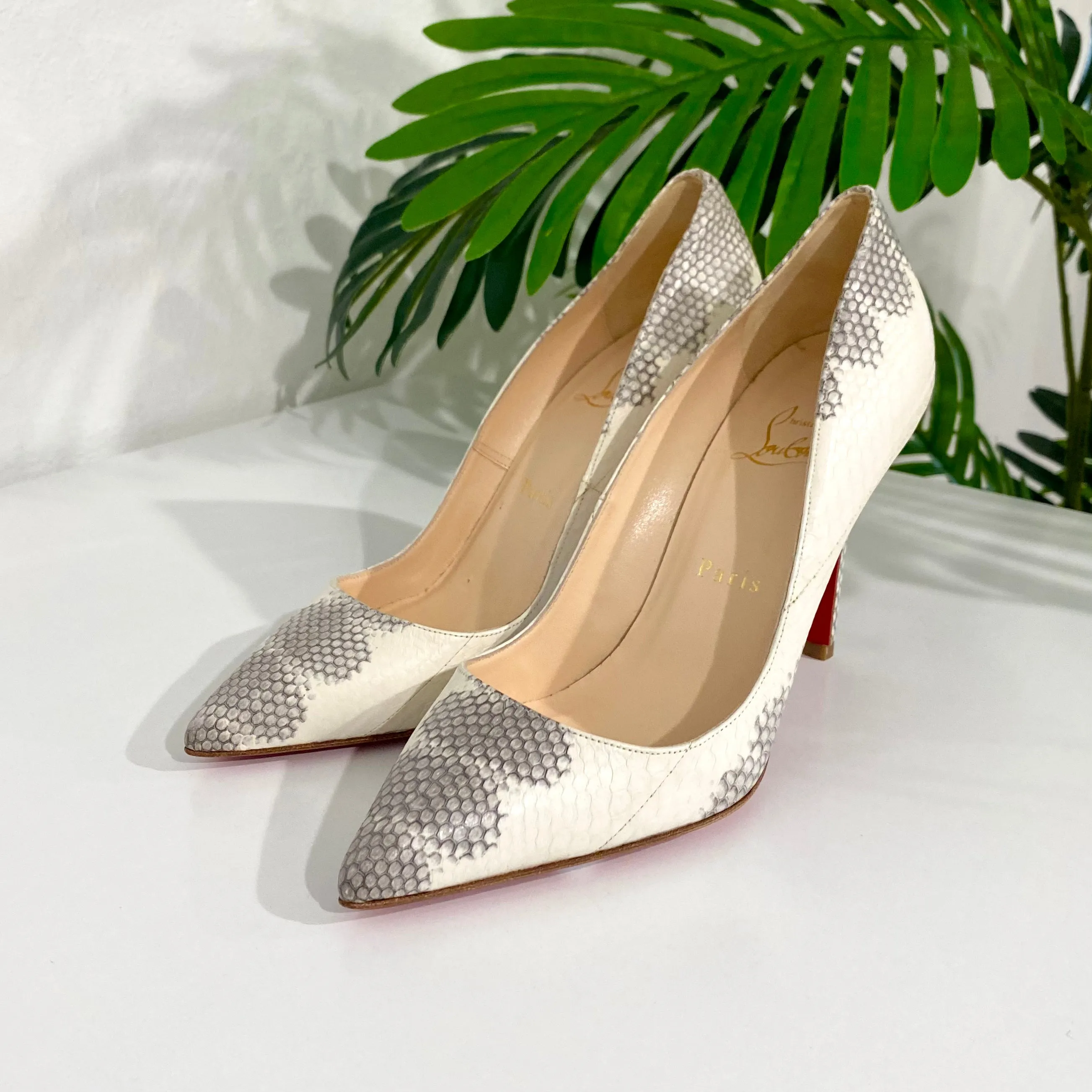 Christian Louboutin Snake Embossed Pumps