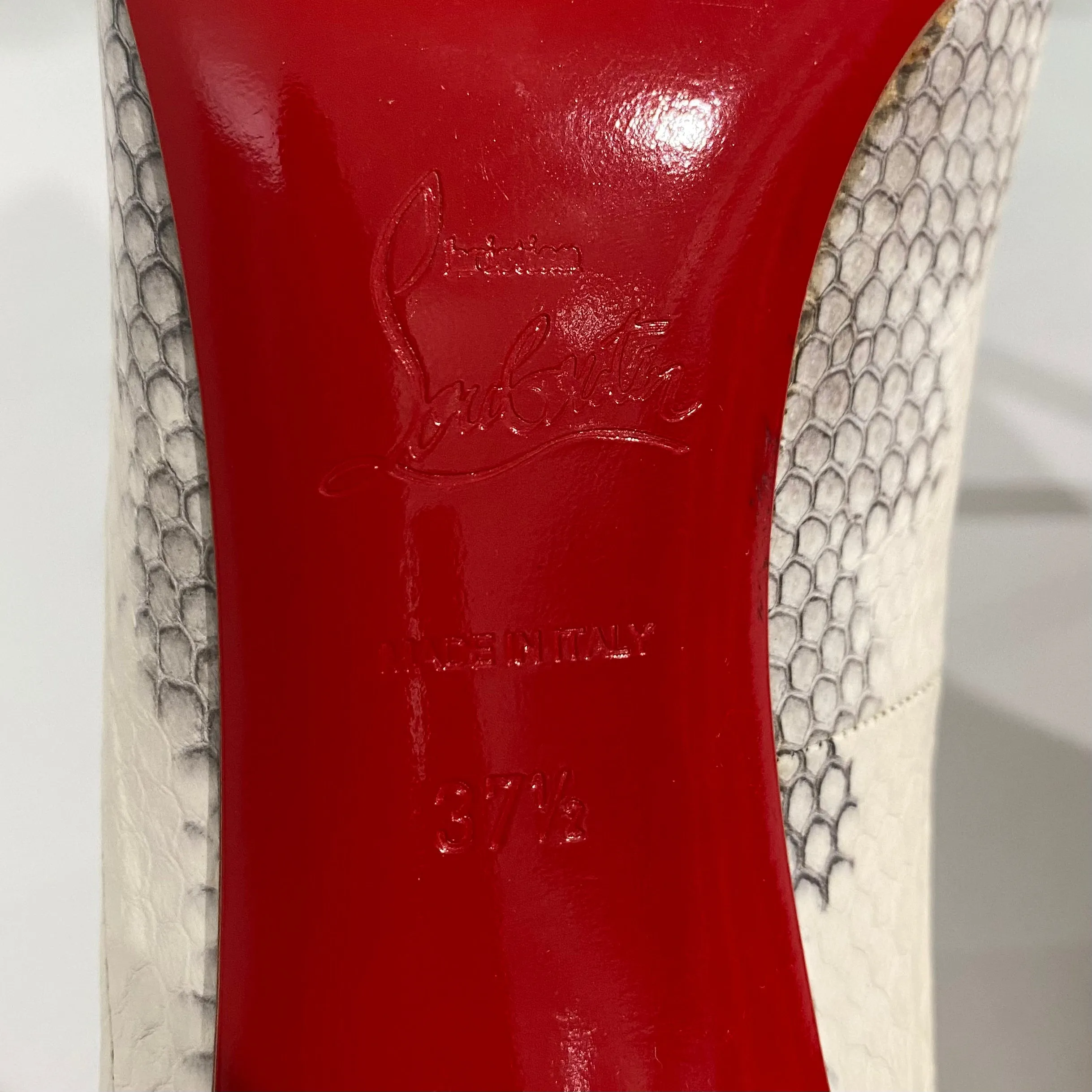 Christian Louboutin Snake Embossed Pumps