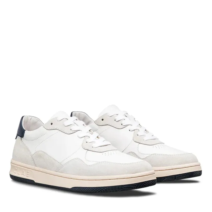 CLAE ELFORD SNEAKERS - WHITE LEATHER NAVY