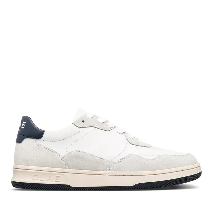 CLAE ELFORD SNEAKERS - WHITE LEATHER NAVY