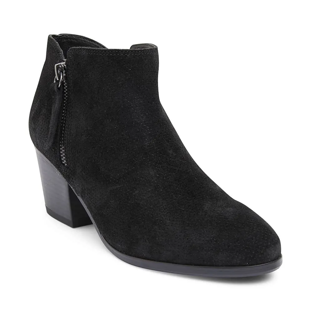 Dart Boot in Black Suede