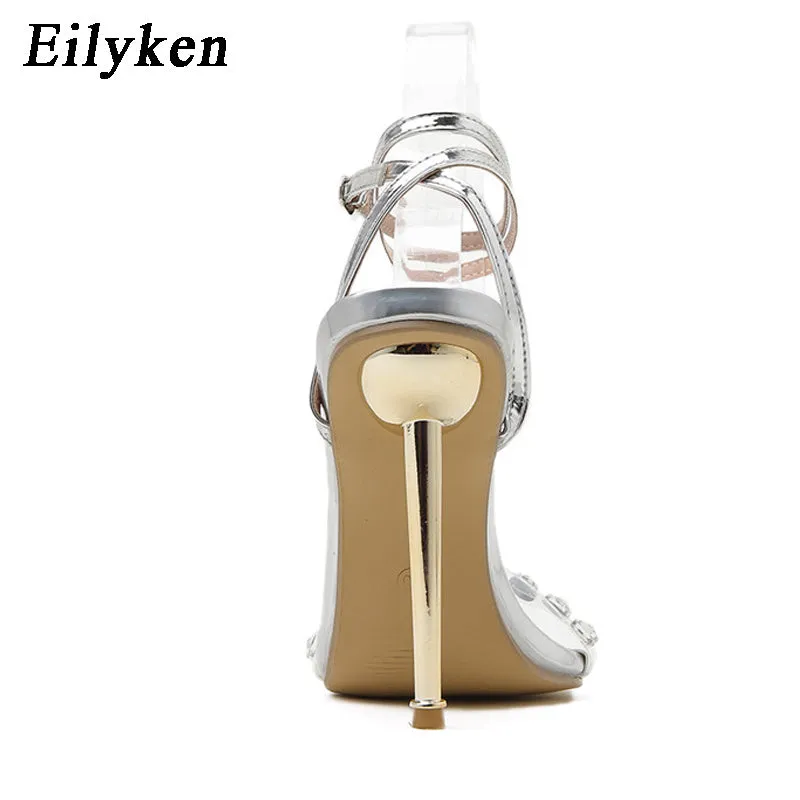 Eilyken New Elegant Bling Crystal Sexy Women Sandals