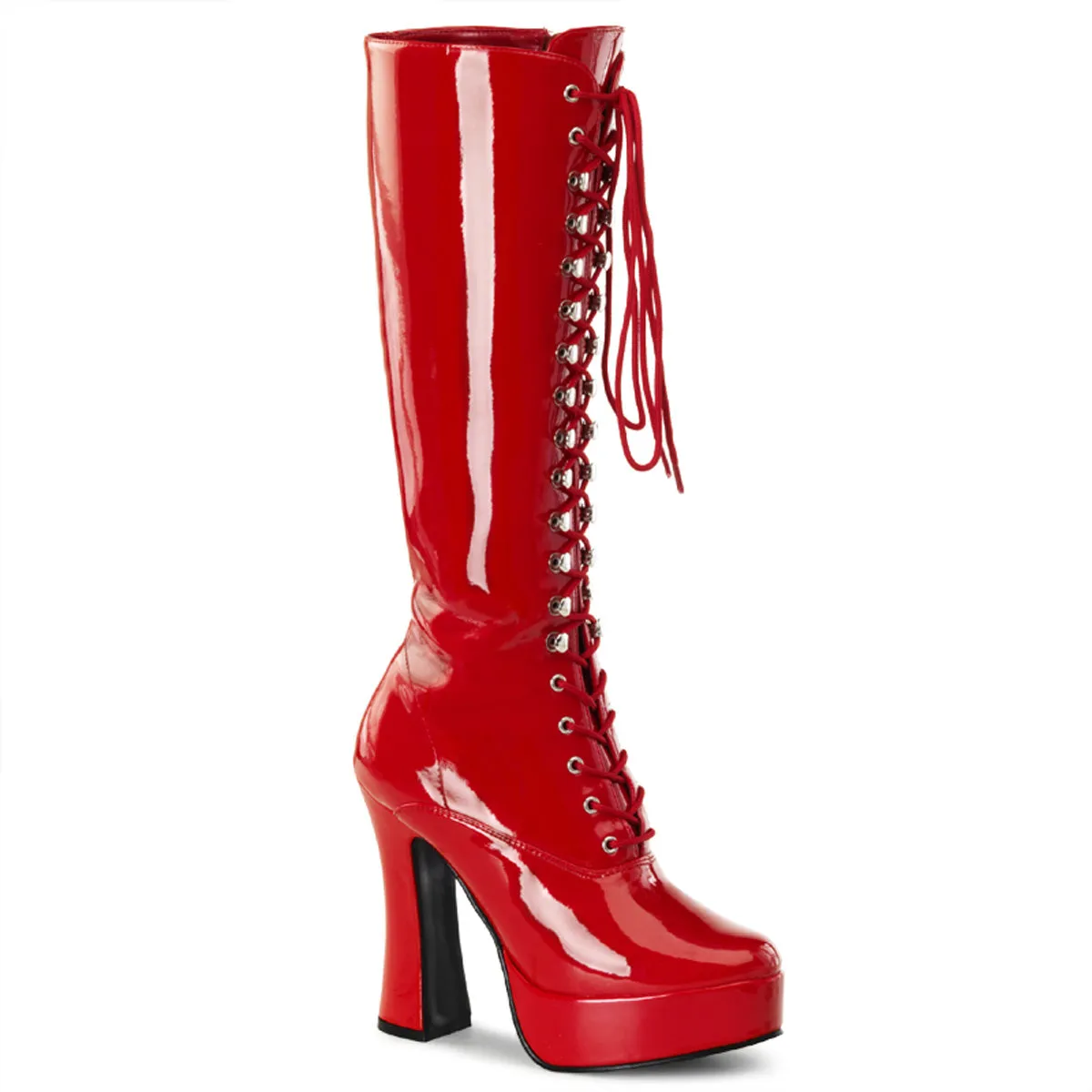 ELECTRA-2020 Pleaser Red Patent Sexy Platform Shoes (Pole Dancing Heels)