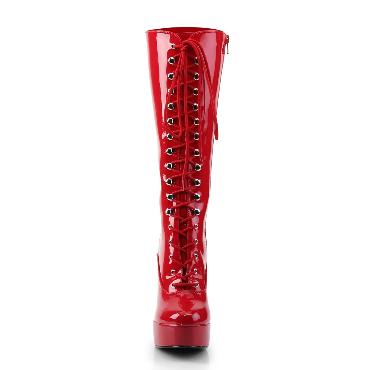 ELECTRA-2020 Pleaser Red Patent Sexy Platform Shoes (Pole Dancing Heels)