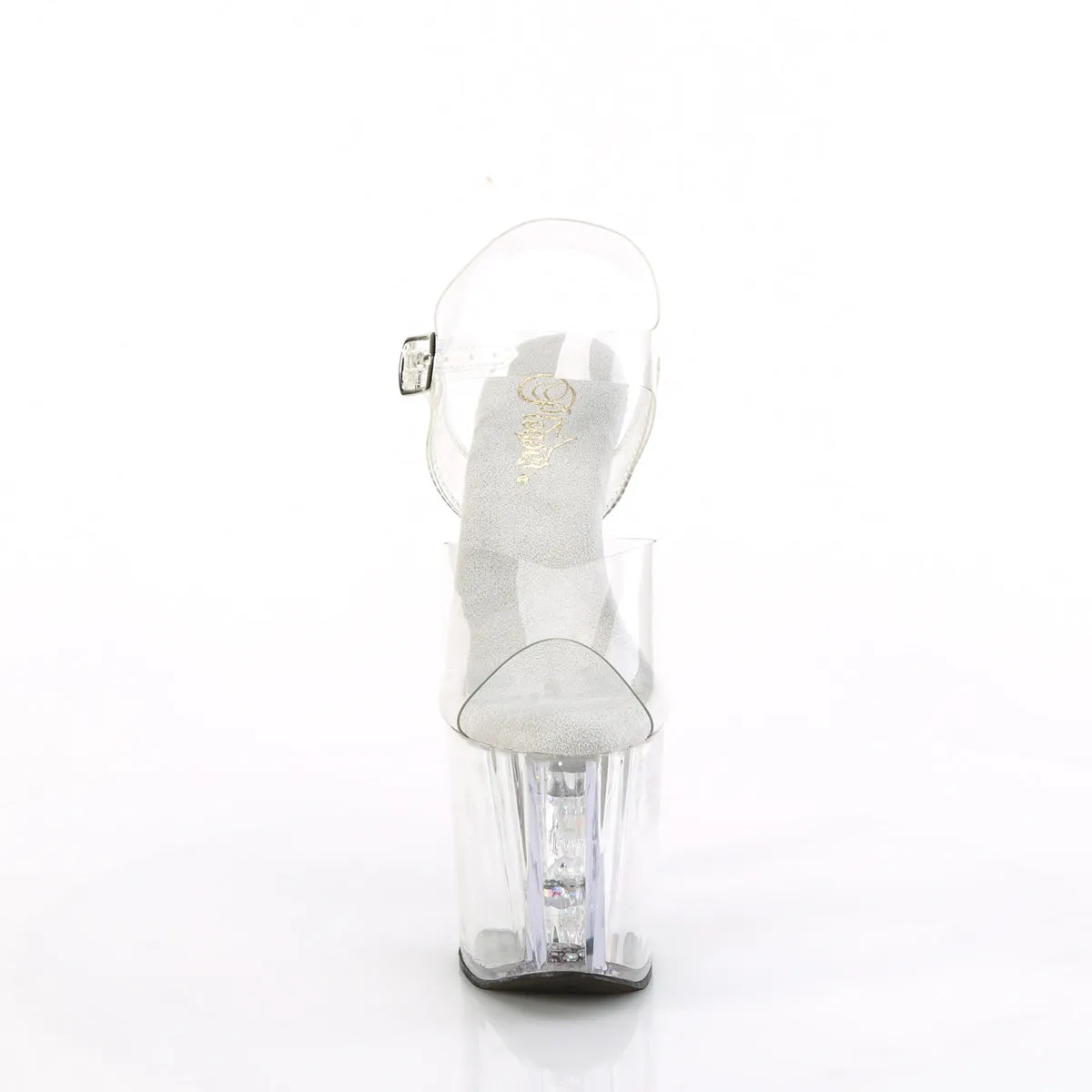 ENCHANT-708AQUA-02 Pleaser Clear Sexy Platform Shoes (Pole Dancing Heels)
