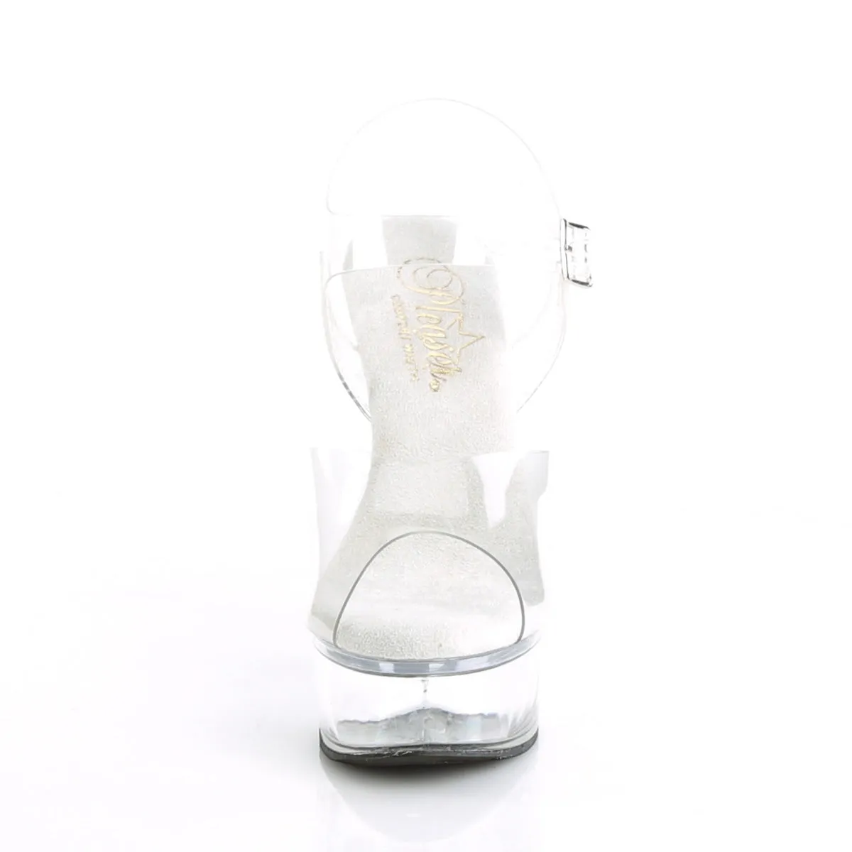 EXCITE-608 Pleaser Clear Sexy Platform Shoes (Pole Dancing Heels)