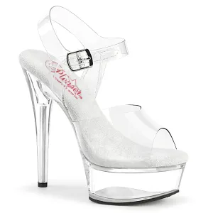 EXCITE-608 Pleaser Clear Sexy Platform Shoes (Pole Dancing Heels)