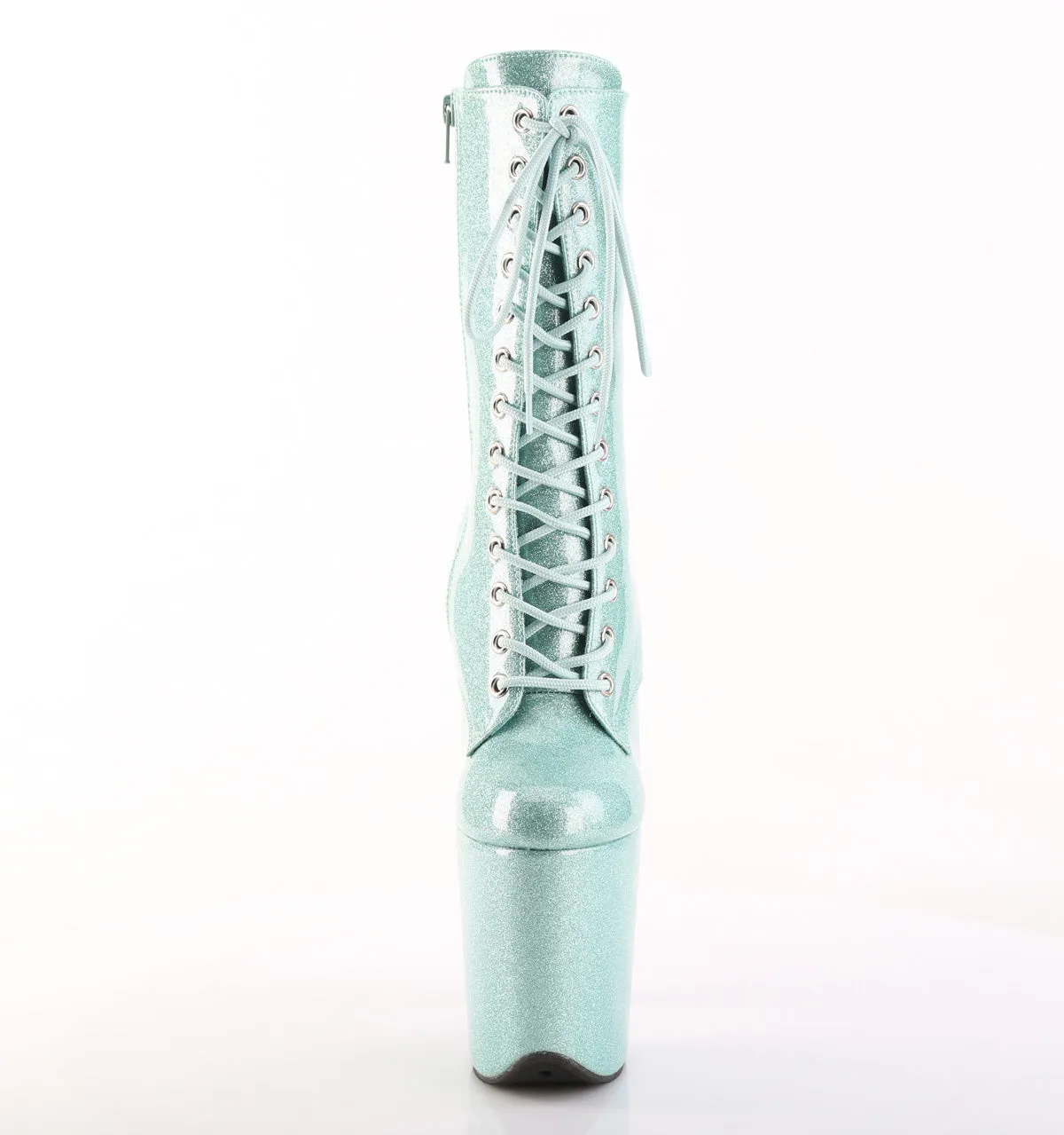 FLAMINGO-1040GP Pleaser Mint Glitter Sexy Platform Shoes (Pole Dancing Heels)