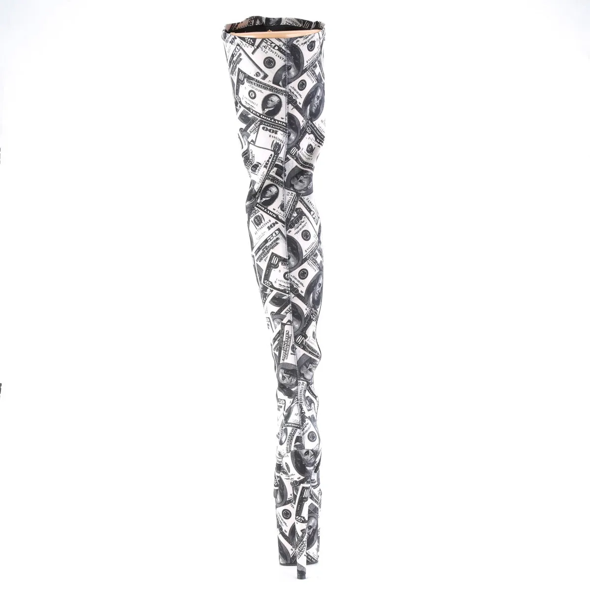 FLAMINGO-3000DP Pleaser White & Black Sexy Platform Shoes (Pole Dancing Heels)