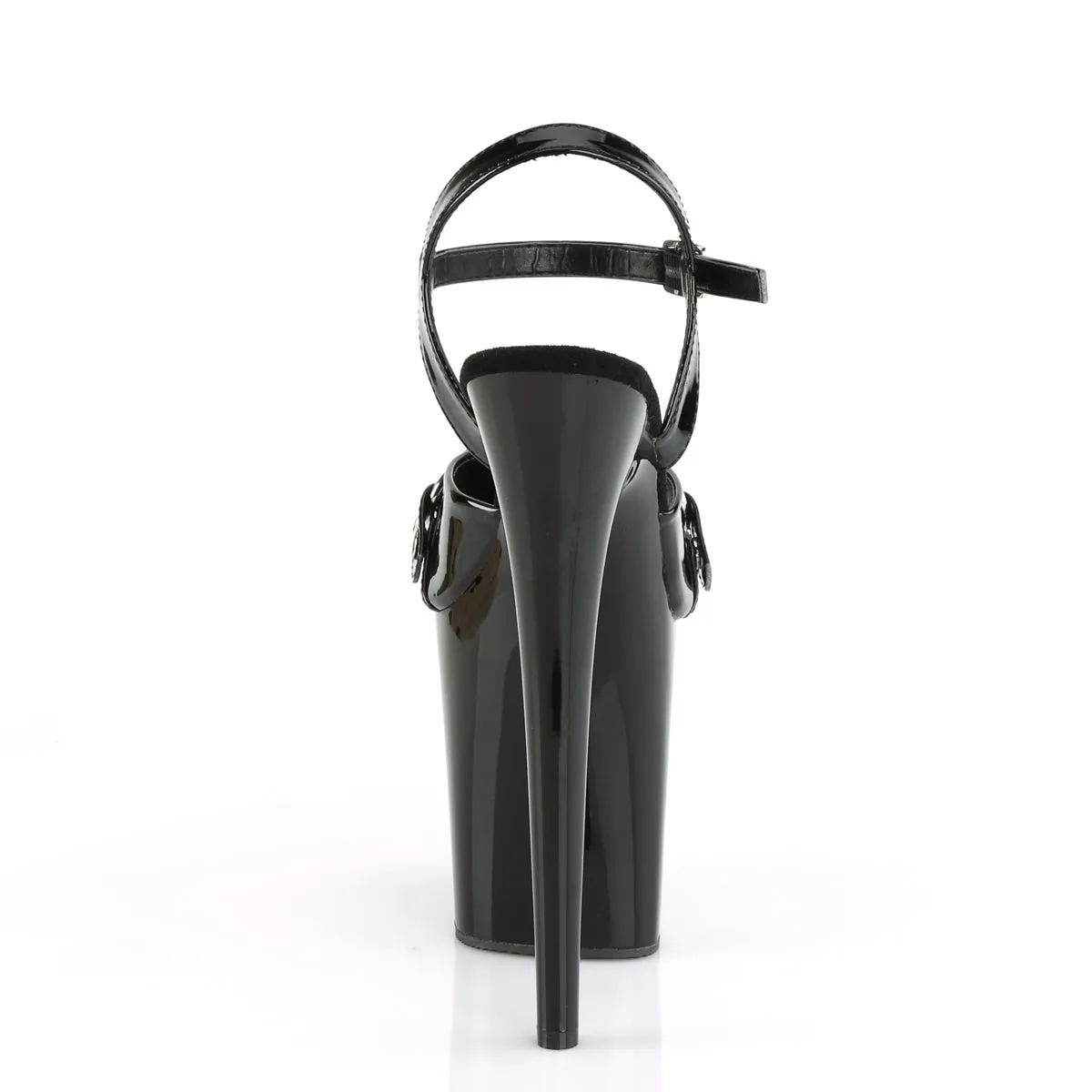 FLAMINGO-809GB Pleaser Black Patent Sexy Platform Shoes (Pole Dancing Heels)