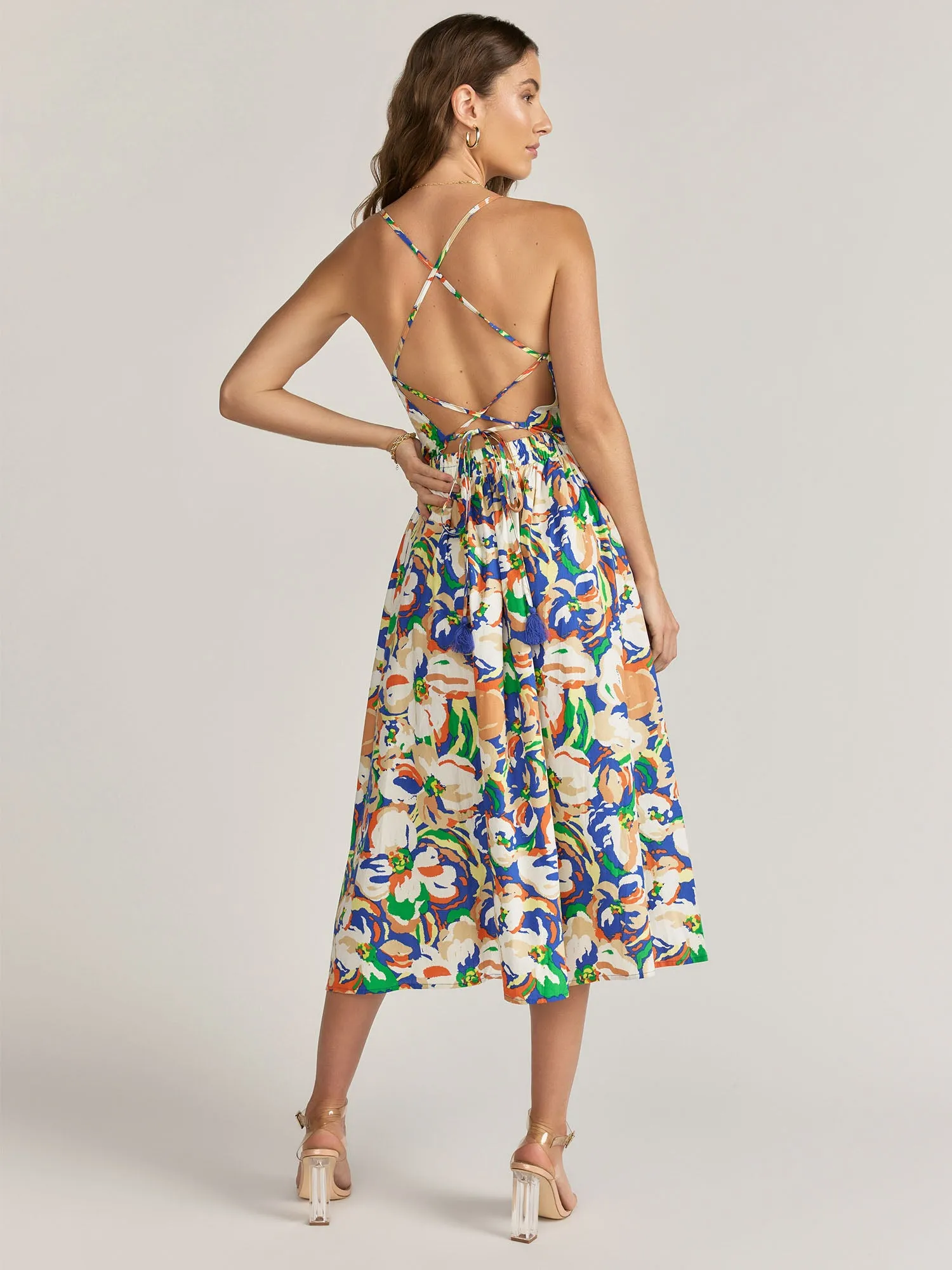 Flying Tomato Spaghetti Strap Abstract Print Dress - Brands We Love