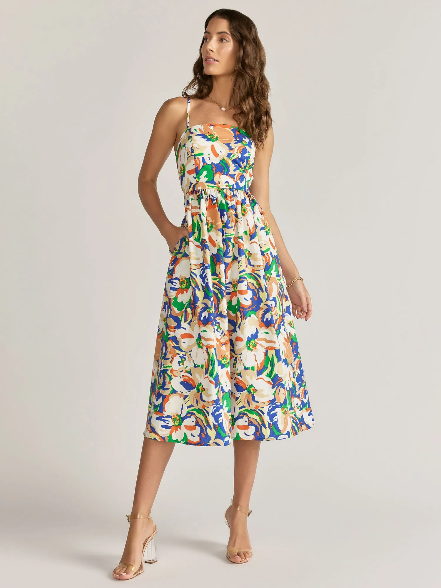 Flying Tomato Spaghetti Strap Abstract Print Dress - Brands We Love