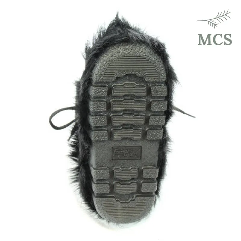 Fourrrures Grenier Black Cow Skin Boots Classic Model -60°C. - Black