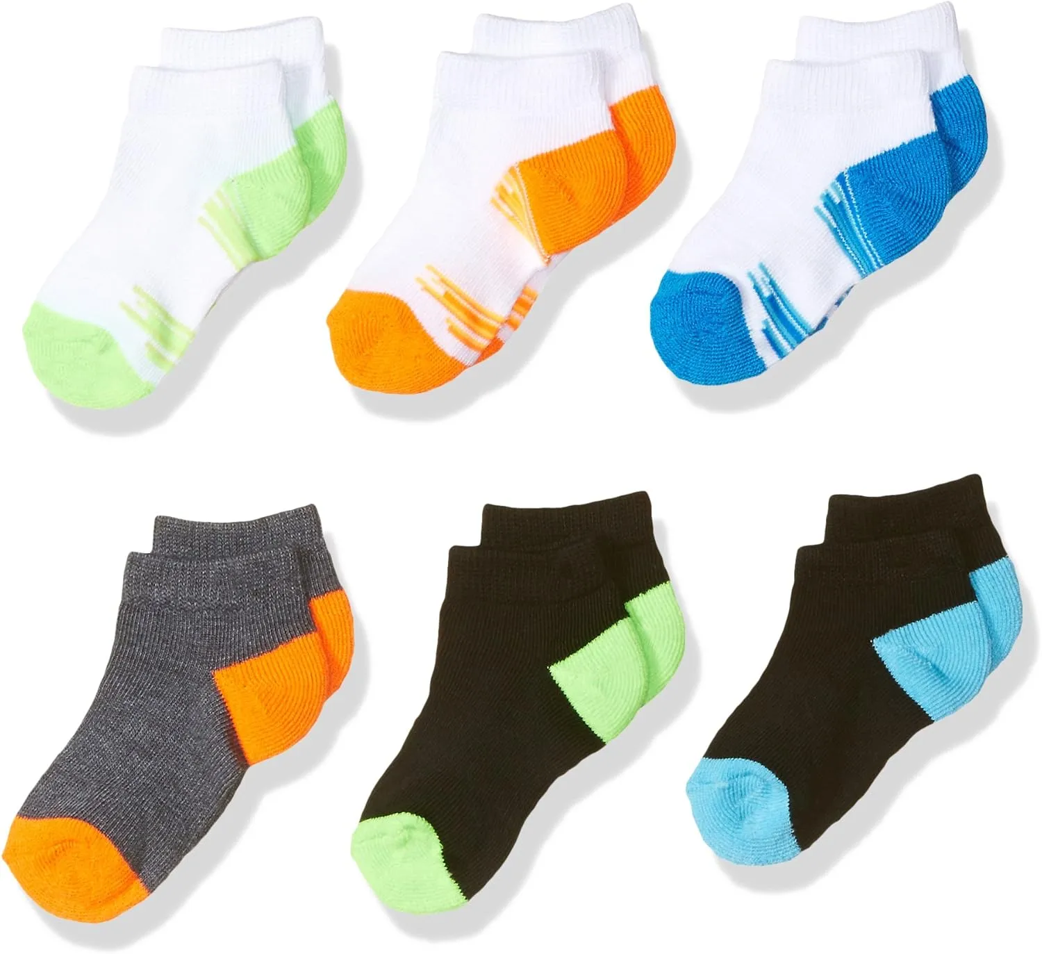 Fruit of the Loom Baby Boys' Low Cut 6 Pack Sock