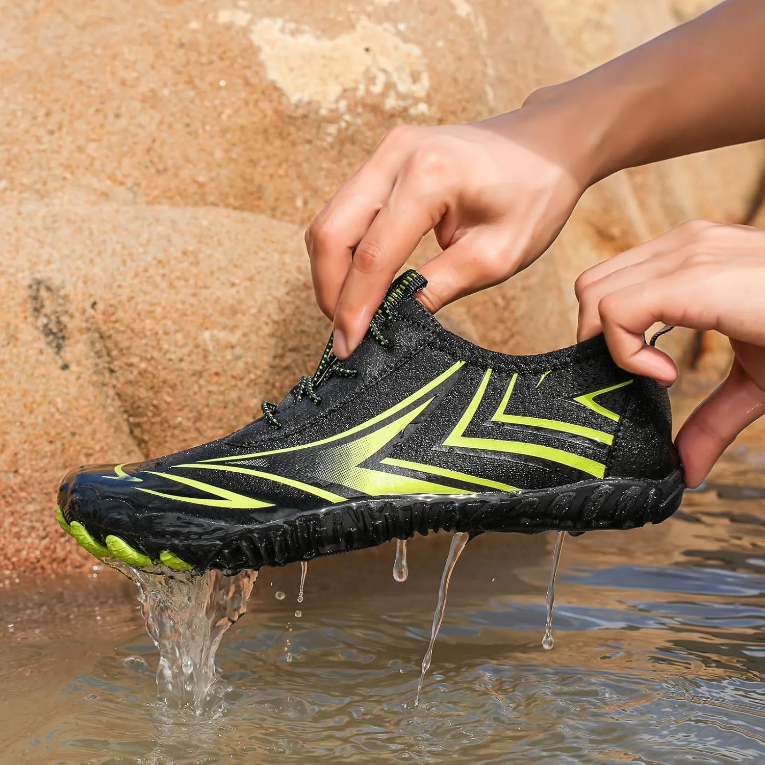 Grounded Footwear Barefoot Shoes Women&Men Neuropathy Hiking Non-Slip Outdoor Diabetic Shoe Waterproof Quick-Dry Hike Healthy Breathable Running Wide Toe Water Shoe Unisex Beach Sneakers