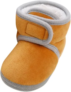 Infant Boots Fleece Baby Booties Thick Slipper Socks Cute Anti-Slip Soft Sole Warm Indoor Outoor Shoes Moccasins Shoe