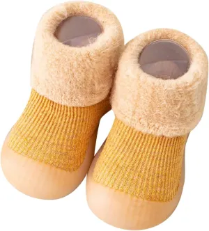 Infant Boys and Girls Indoor and Outdoor Sports Shoes Indoor First Walkers Casual Elastic Socks Shoes Cozy Baby Shoes