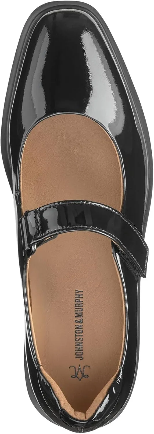 Johnston & Murphy Womens Gracelyn Mary Jane Shoes, Leather Platform Shoes for Women, Womens Mary Janes