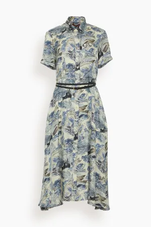 Kiera Dress in Berry Blue Mythical