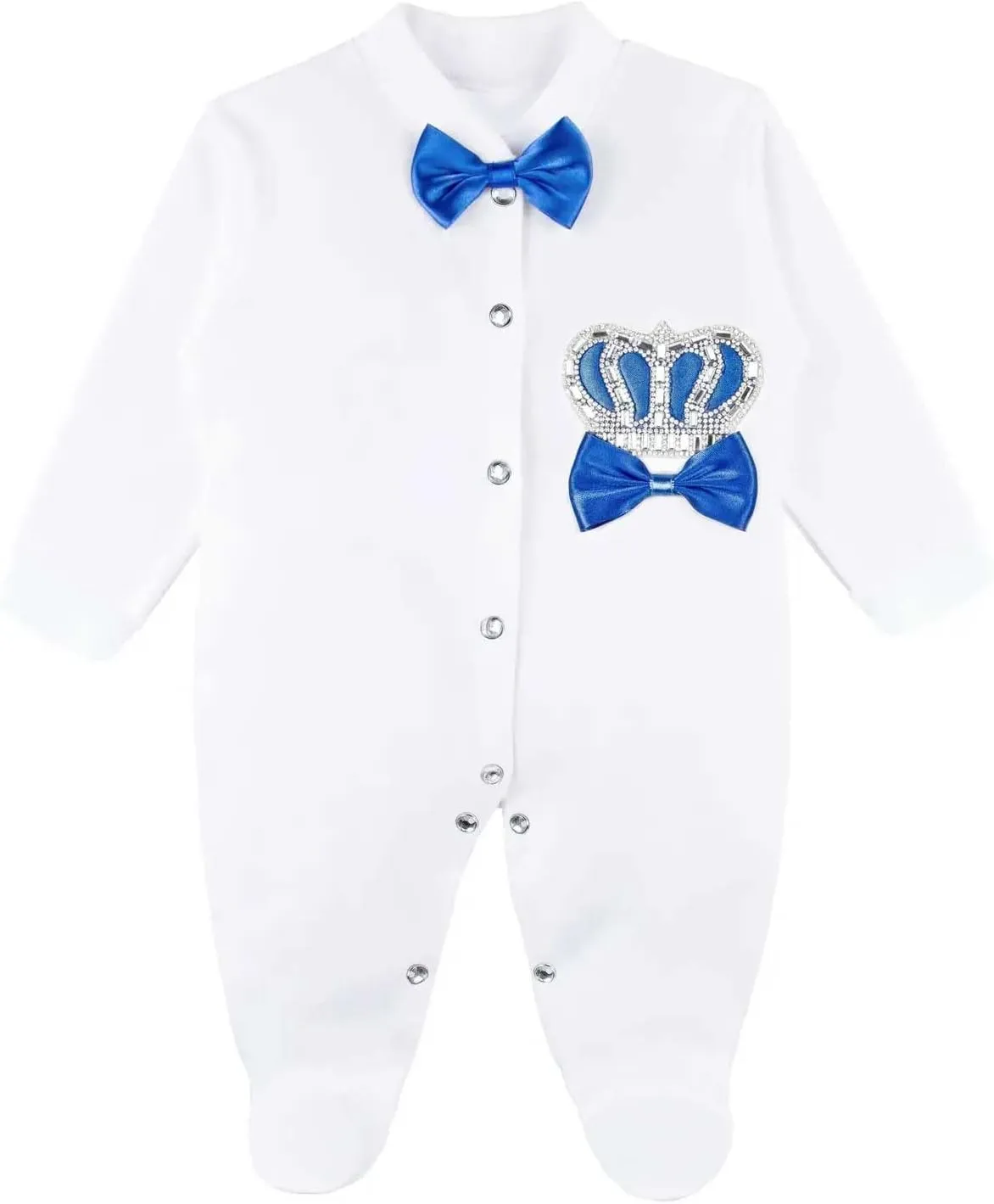 Lilax Baby Boy Newborn Crown Jewels Layette 4 Piece Gift Set
