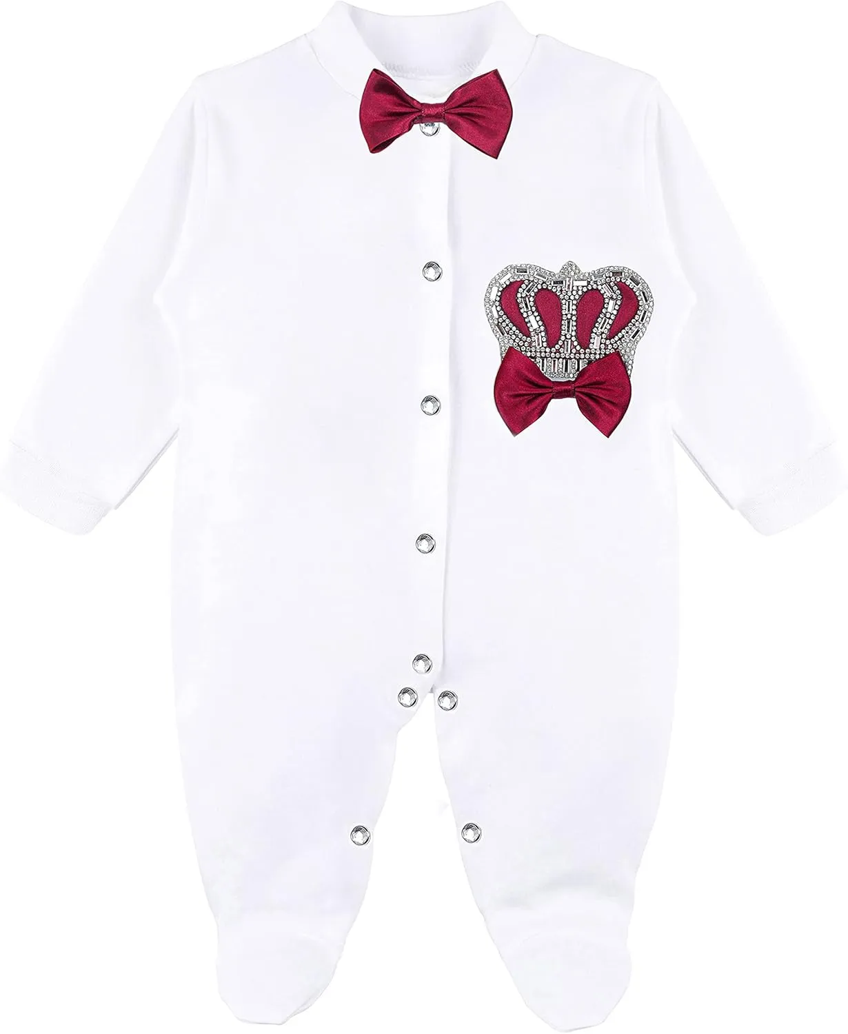 Lilax Baby Boy Newborn Crown Jewels Layette 4 Piece Gift Set