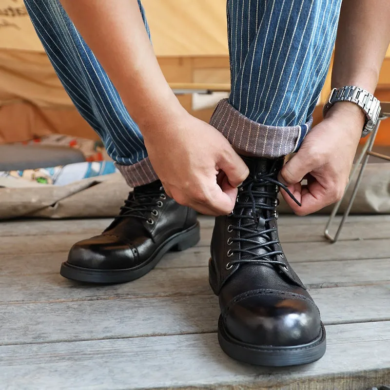 Maverick Leather Casual Boots for Men by The Nevermore