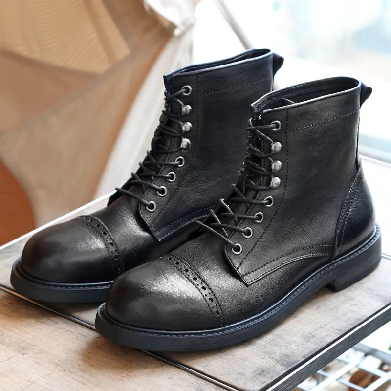 Maverick Leather Casual Boots for Men by The Nevermore