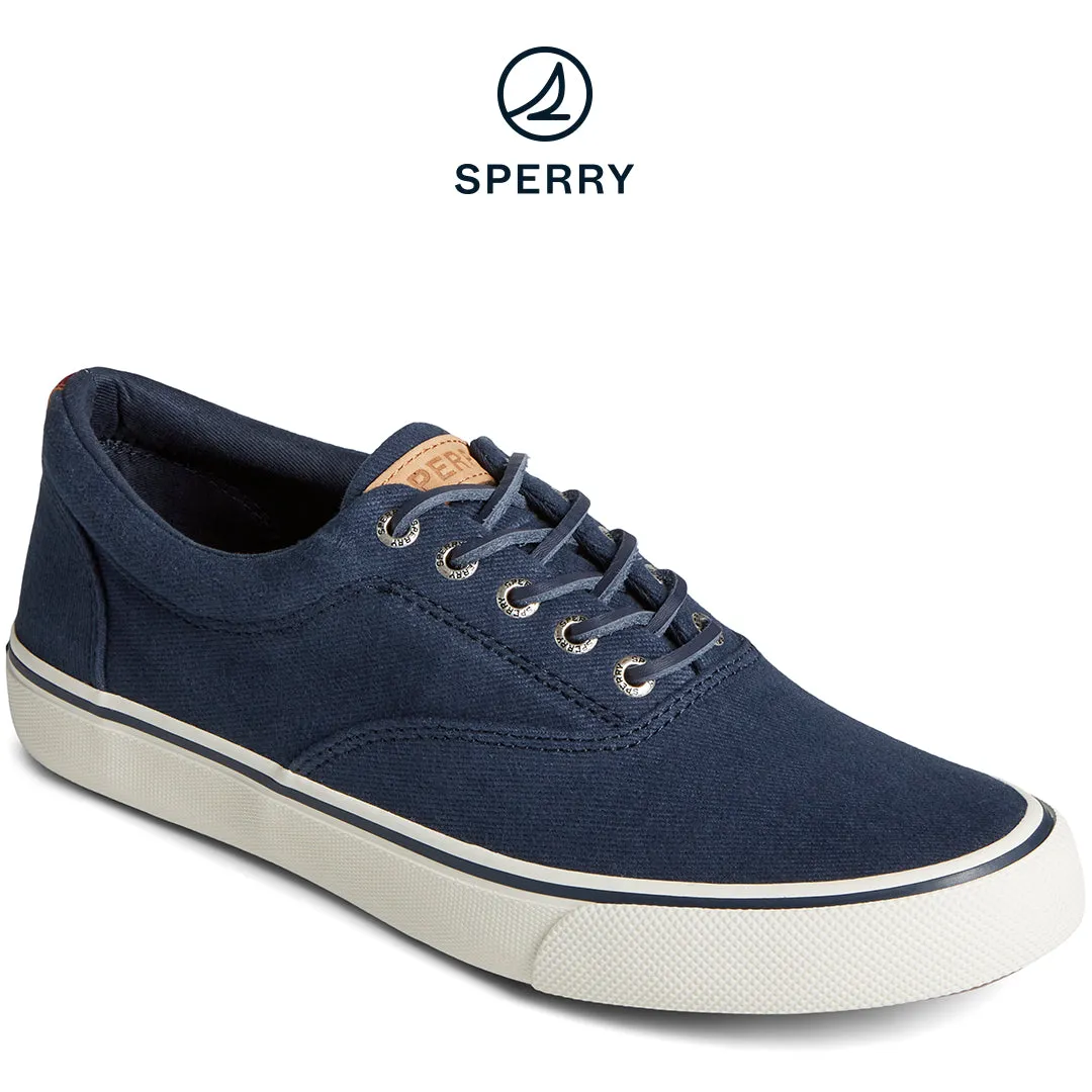 Men's SeaCycled™ Striper II CVO Textile Sneakers - Navy (STS25512)