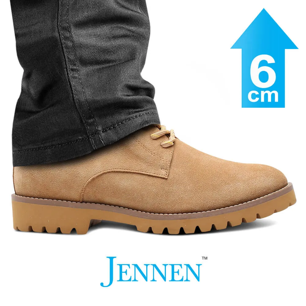 Mr. Meyer | 6cm Height Increase - Suede Elevator Workmen Boots