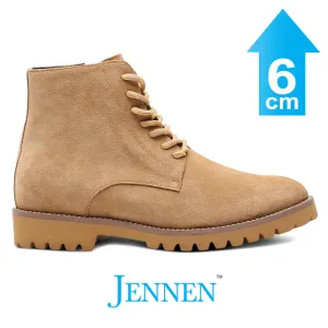 Mr. Meyer | 6cm Height Increase - Suede Elevator Workmen Boots