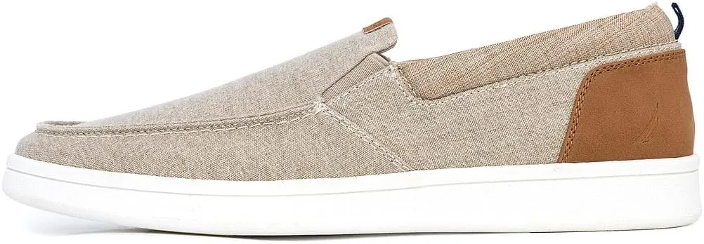 Nautica Men's Slip-On Loafers Casual Moc Toe Sneakers Boat Shoes Slipper for Men ?C Lightweight & Comfortable - Derwin