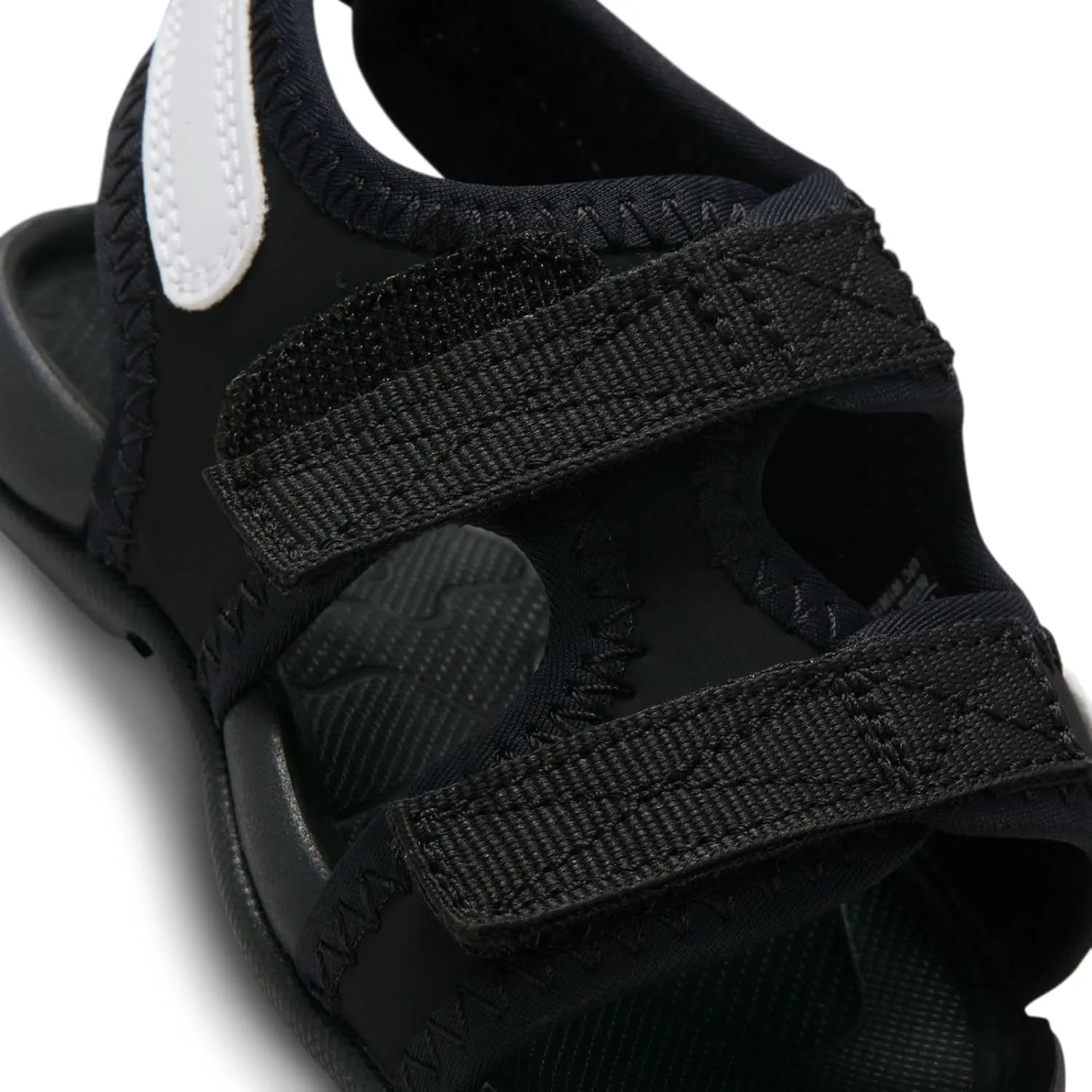 Nike Sunray Adjust 6 Baby/Toddler Slides (DR5709-002, BLACK/WHITE)
