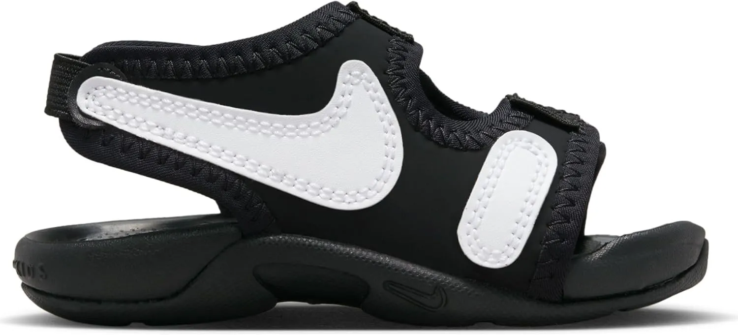 Nike Sunray Adjust 6 Baby/Toddler Slides (DR5709-002, BLACK/WHITE)