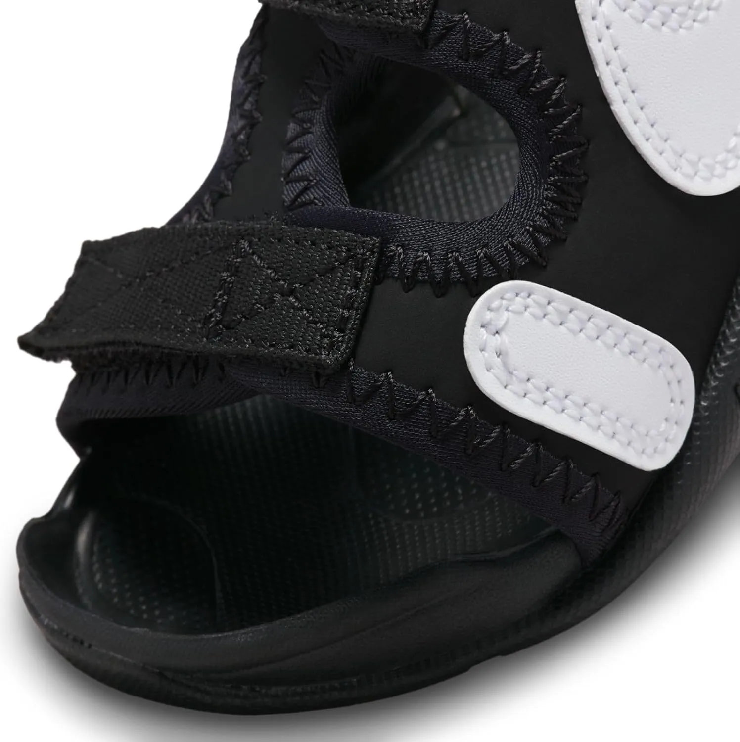 Nike Sunray Adjust 6 Baby/Toddler Slides (DR5709-002, BLACK/WHITE)