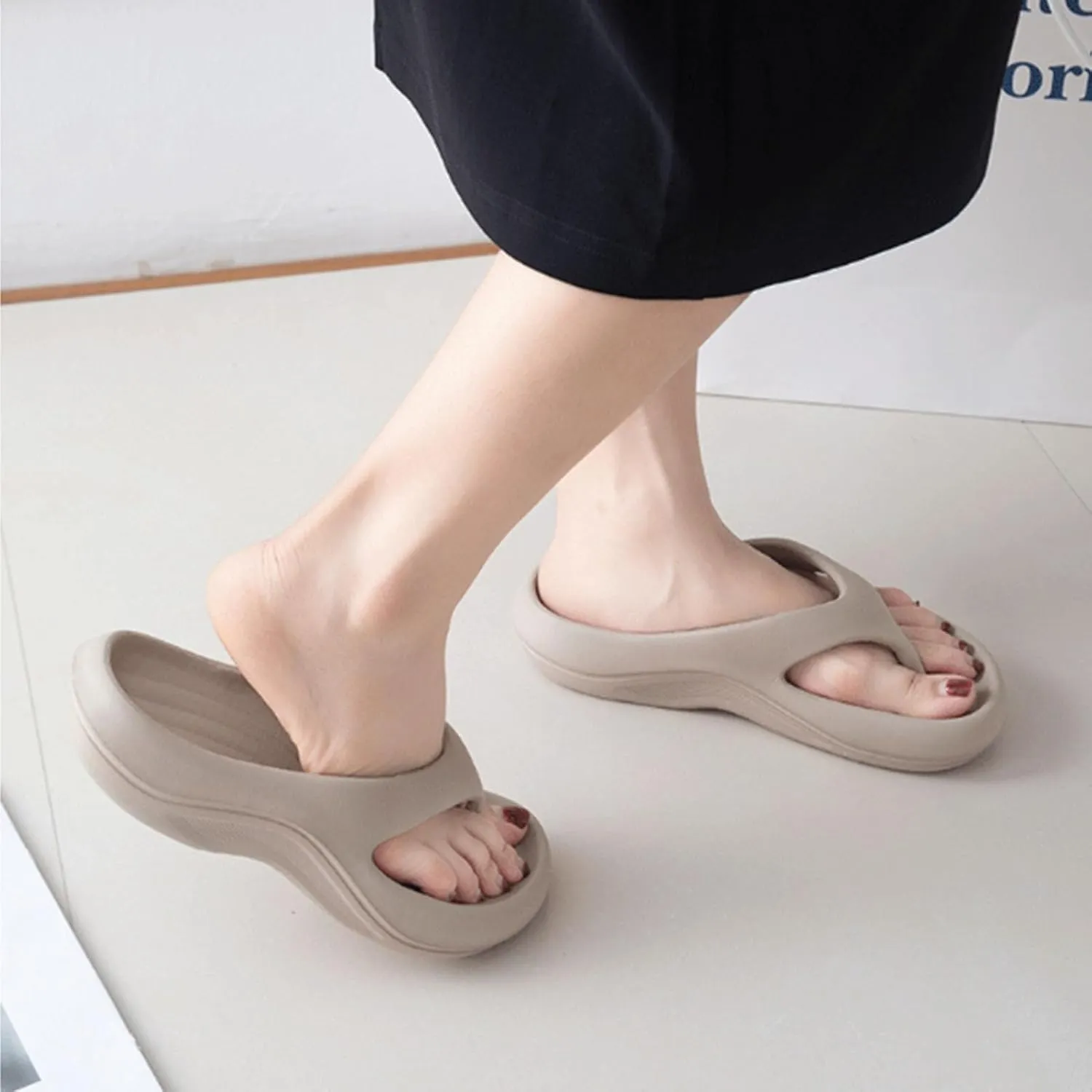 Pillow Arch Support Flip Flops For Women, Non-Slip Platform Cloud Orthopedic Sandals, Ultra Soft Summer Flip Flops