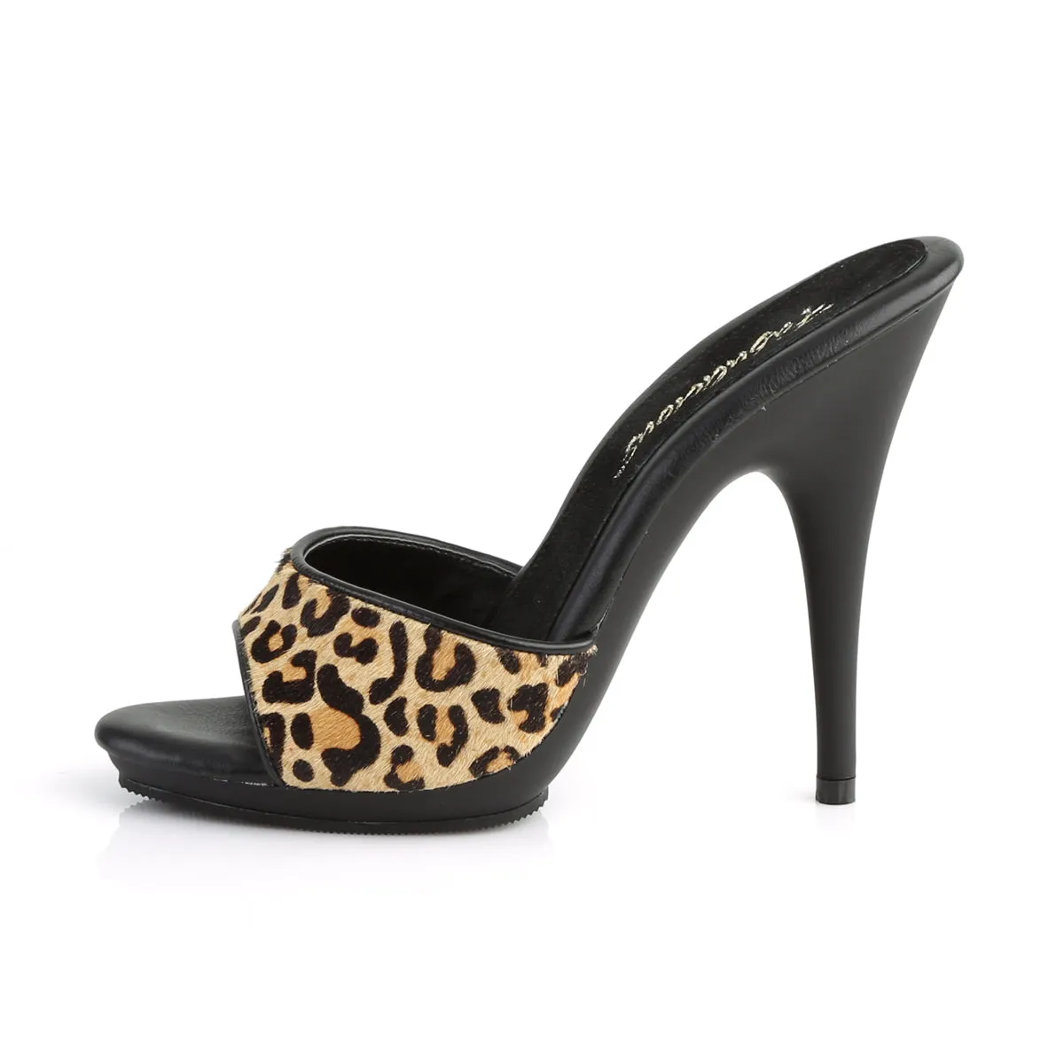 POISE-501FUR Fabulicious 5" Poise Leopard Print Sexy Shoes (High Heels)