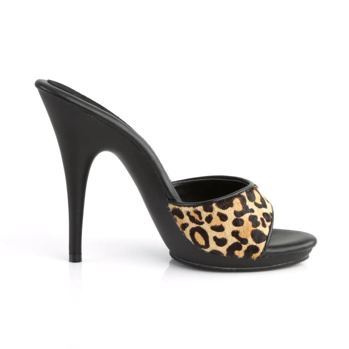 POISE-501FUR Fabulicious 5" Poise Leopard Print Sexy Shoes (High Heels)
